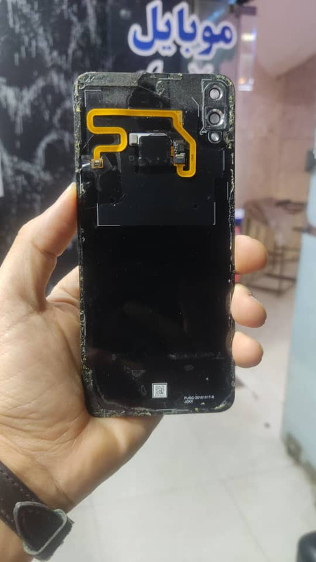 درب پشت هوآوی Honor 8X همراه اثر انگشت رنگ مشکی فابریک